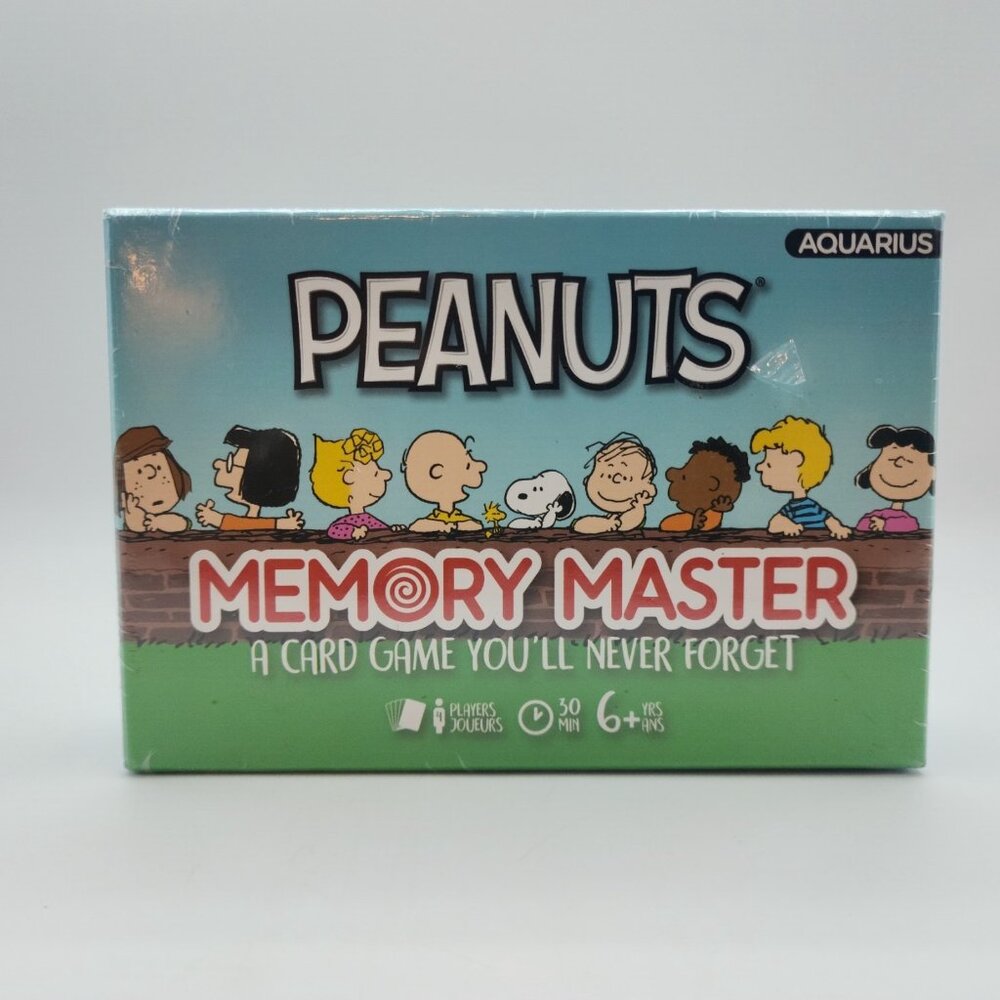 Peanuts Memory Master Card Game for 4 Players SEALED
